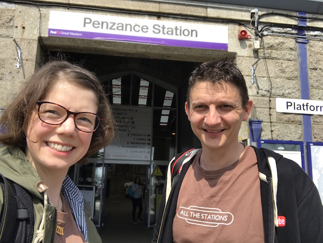 All The Stations: Geoff and Vicki at Penzance